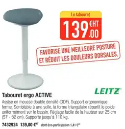 Plein ciel Tabouret ergo ACTIVE offre
