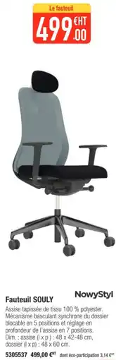 Plein ciel Fauteuil SOULY offre