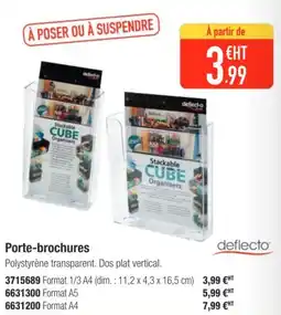 Plein ciel Porte-brochures offre