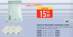 Plein ciel Paquet de 100 pochettes matelassées à bulles offre