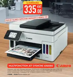 Plein ciel MULTIFONCTION JET D'ENCRE GX6050 Canon offre