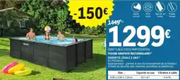 E.Leclerc Brico Piscine graphite rectangulaire offre