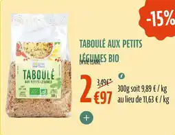 La Vie Claire Taboulé aux petits légumes bio offre