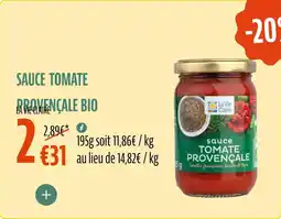 La Vie Claire Sauce tomate provençale bio offre