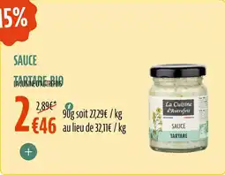La Vie Claire Sauce tartare bio offre