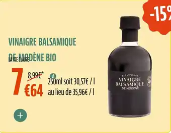 La Vie Claire Vinaigre balsamique de modène bio offre