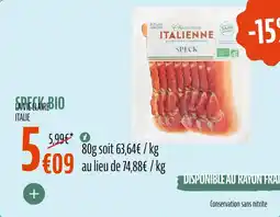 La Vie Claire Speck bio offre