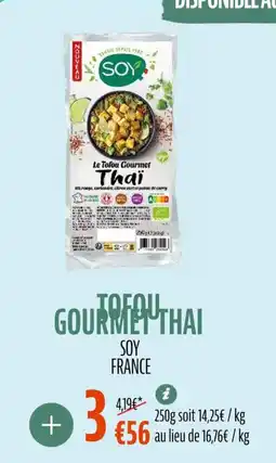 La Vie Claire Tofou gourmet thai offre