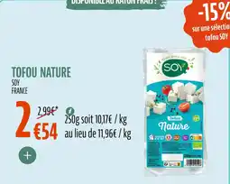 La Vie Claire Tofou nature offre