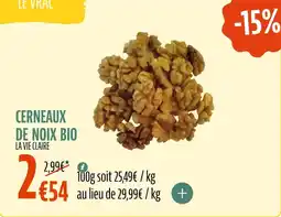 La Vie Claire Cerneaux de noix bio offre