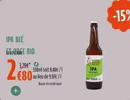 La Vie Claire Ipa blé et orge bio offre