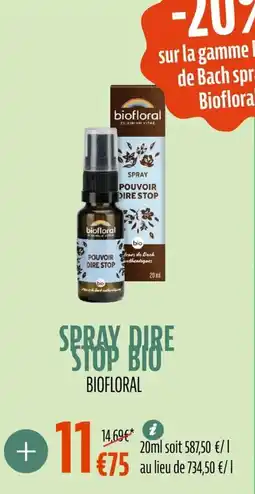 La Vie Claire Spray bibe stop bio offre