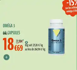 La Vie Claire Omega 3 60 capsules offre