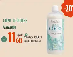 La Vie Claire Crème de douche a la coco offre