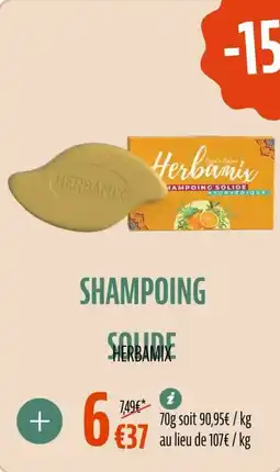 La Vie Claire Shampoing solide offre