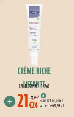 La Vie Claire Crème riche lissante offre