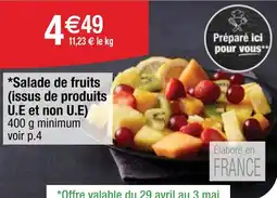 Cora Salade de fruits issus de produits Ăč e et non u e offre