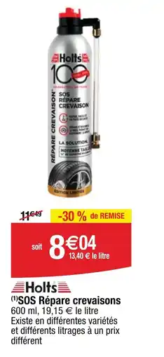 Cora Sos répare crevaisons offre
