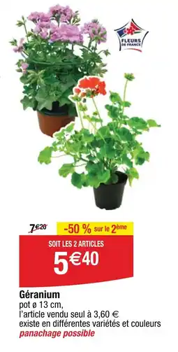 Cora x Carrefour Géranium offre