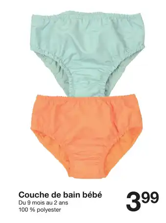 Zeeman Couche de bain bébé offre