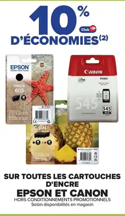 Cora Sur toutes les cartouches epson et canon offre
