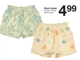 Zeeman Short bébé offre