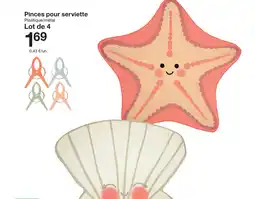 Zeeman Pinces pour serviette offre