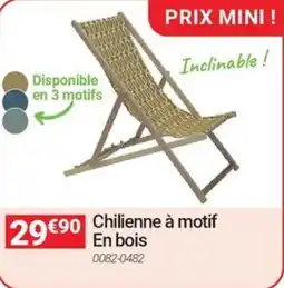 Oogarden Chilienne Ă motif en bois offre