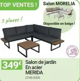 Oogarden Salon de jardin en acier merida offre