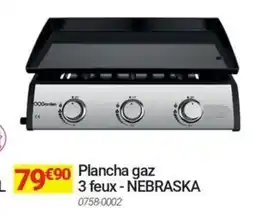 Oogarden Plancha gaz 3 feux nebraska offre