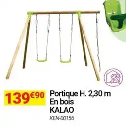 Oogarden Portique h. 2,30 m en bois kalao offre