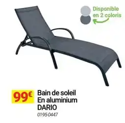 Oogarden Bain de soleil en aluminium dario offre