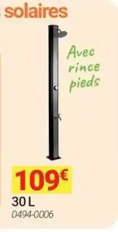 Oogarden Douches solaires offre