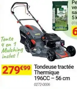 Oogarden Tondeuse tractée thermique 196cc offre