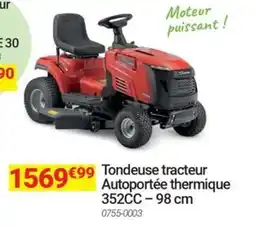 Oogarden Tondeuse tracteur autoportée thermique 352cc offre