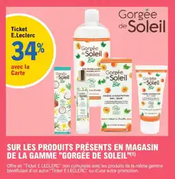 E.Leclerc Gorgée de soleil offre