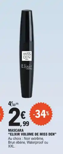 E.Leclerc Mascara elixir volume de miss den offre