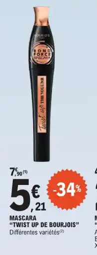 E.Leclerc Mascara twist up de bourjois offre
