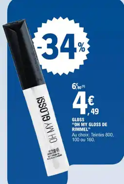 E.Leclerc Gloss oh my gloss de rimmel offre