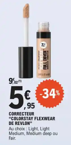 E.Leclerc Correcteur colorstay flexwear de revlon offre