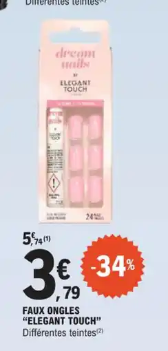 E.Leclerc Faux ongles elegant touch offre