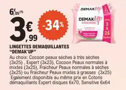 E.Leclerc Lingettes demaquillantes demak'up offre