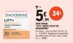 E.Leclerc Soin visage lift+ boost eclat de diadermine offre