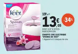 E.Leclerc Chauffe cire electrique spawax de veet offre