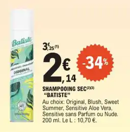 E.Leclerc Shampooing sec batiste offre