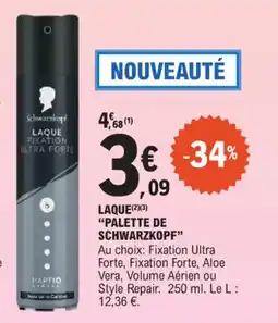 E.Leclerc Laque palette de schwarzkopf offre