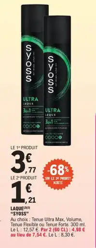 E.Leclerc Laque syoss offre