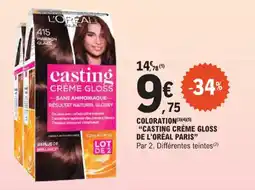 E.Leclerc Coloration casting crÚme gloss de l'oréal paris offre