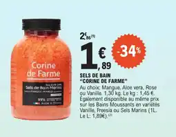 E.Leclerc Sels de bain corine de farme offre
