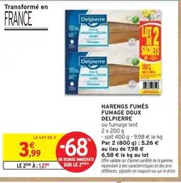 Intermarché Delpierre Harengs fumés fumage doux offre